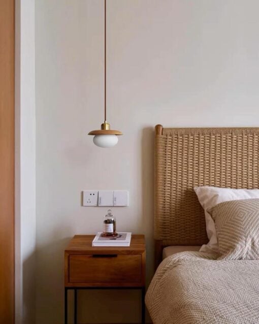 Contemporary Natural Single Pendant Lamp IA-0117-DL - Image 2