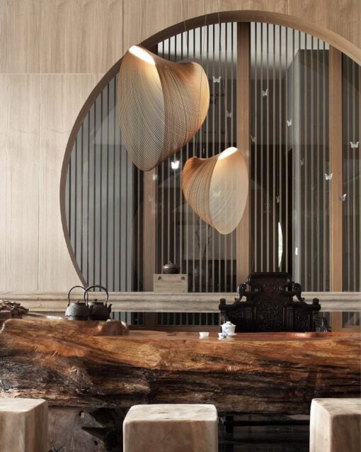 Contemporary Natural Pendant Lamp IA-0130 - Image 2