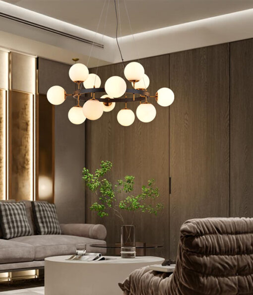Modern round base pendant lamp - Image 4