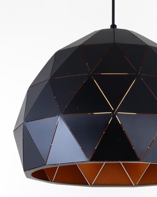 Modern Geometrical Single Pendant Lamp IA-9363-350 BK - Image 4