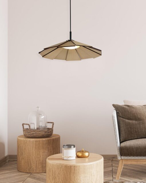 Single Wood LED Pendant Lamp IA-9498-1 - Image 5