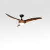 52" 3-Blade Wood Ceiling Fan with LED Light and Remote DC Motor