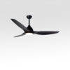 64" 3-Blade Plastic Ceiling Fan with LED Light and Remote Control DC Motor