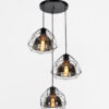 MULTI-DROP ROUND RETRO CAGE PENDANT LAMP