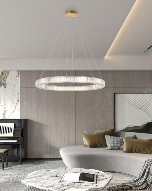 LED SINGLE MODERN CRYSTAL HANGING LAMP (w/ remote control) - Image 2