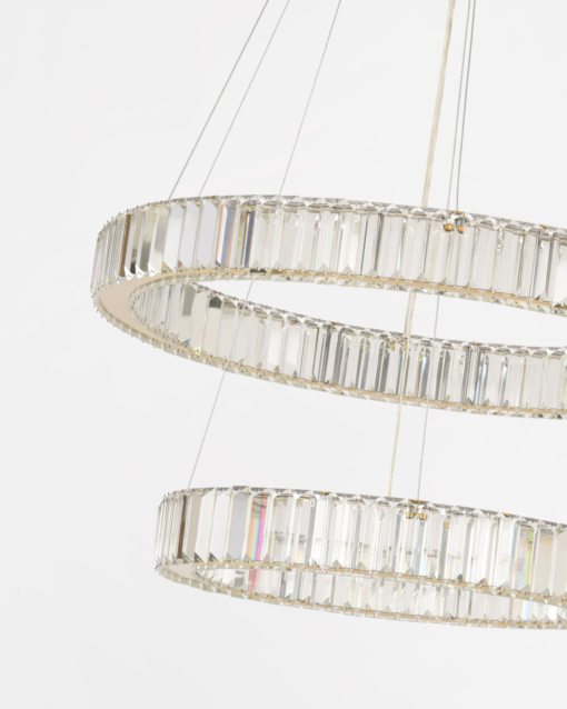 LED 2-LAYER MODERN CRYSTAL HANGING LAMP - Image 3