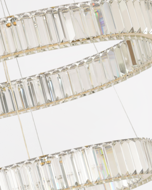 LED 2-LAYER MODERN CRYSTAL HANGING LAMP - Image 4