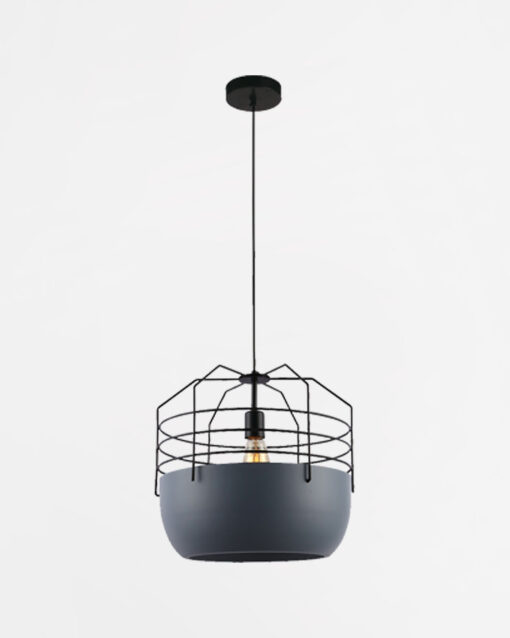 SINGLE DROP RETRO CAGE PENDANT LAMP