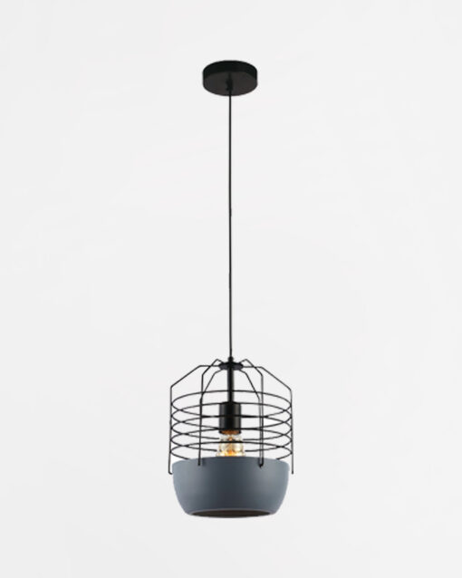 SINGLE DROP RETRO CAGE PENDANT LAMP - Image 3