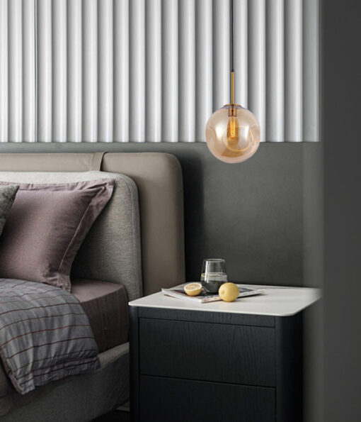 SINGLE MODERN GLASS PENDANT LAMP - Image 2