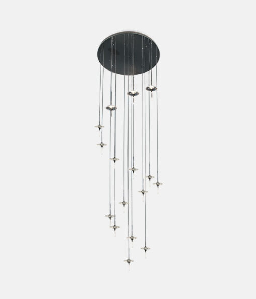 Modern aluminum LED high ceiling lamp