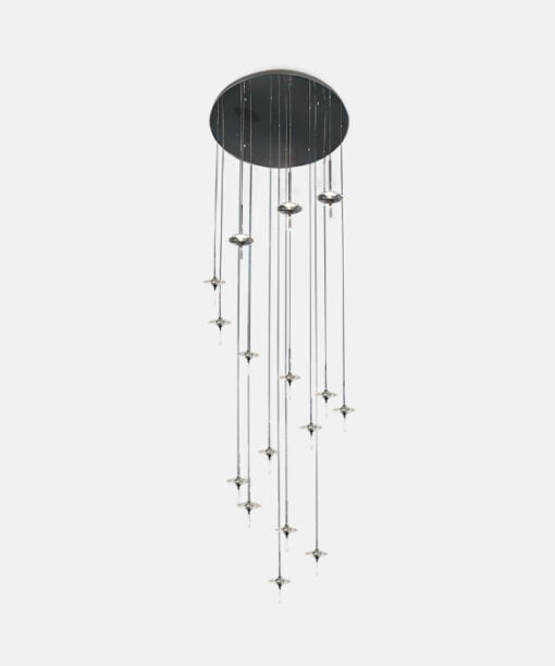 Modern aluminum LED high ceiling lamp
