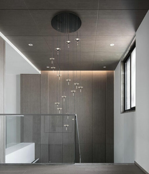 Modern aluminum LED high ceiling lamp - Image 2