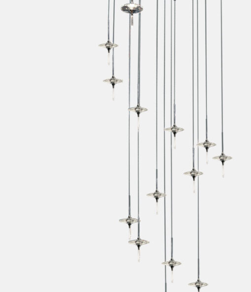 Modern aluminum LED high ceiling lamp - Image 3