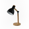 Scandinavian Metal With Wood Accent Table Lamp IA-9459T