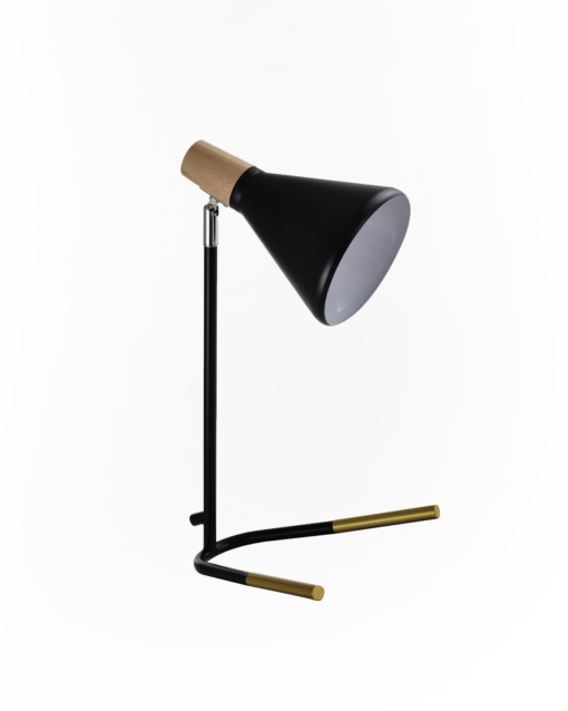Contemporary Metal With Wood Accent Floor Lamp IA-9465T
