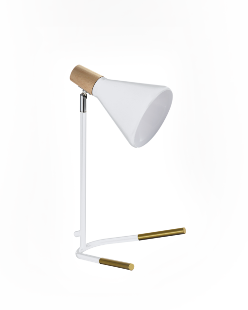 Contemporary Metal With Wood Accent Floor Lamp IA-9465T - Image 4