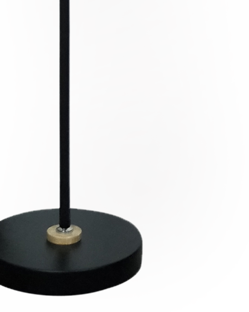 Minimalist Metal With Wood Accent Floor Lamp IA-9468F-BK - Image 2