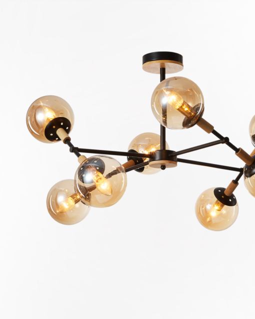 Modern/Traditional Glass Hanging Lamp IA-9503 - Image 8