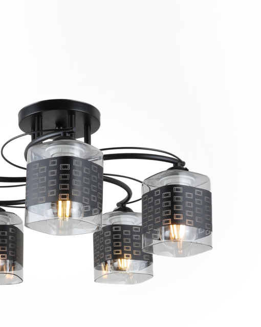 Modern/Traditional Glass Low Ceiling Lamp IA-9511 - Image 5