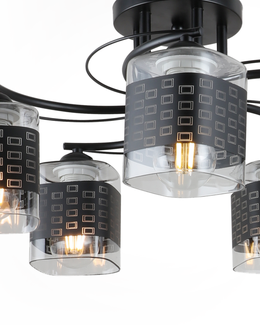 Modern/Traditional Glass Low Ceiling Lamp IA-9511 - Image 6