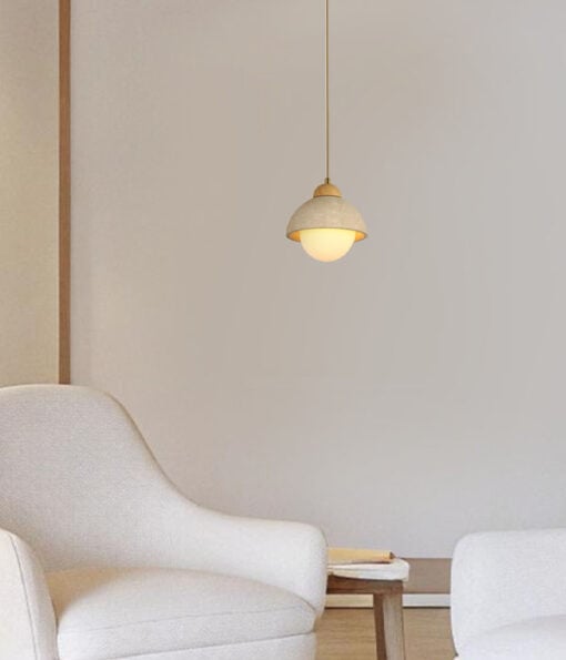 Scandinavian stone pendant lamp - Image 5