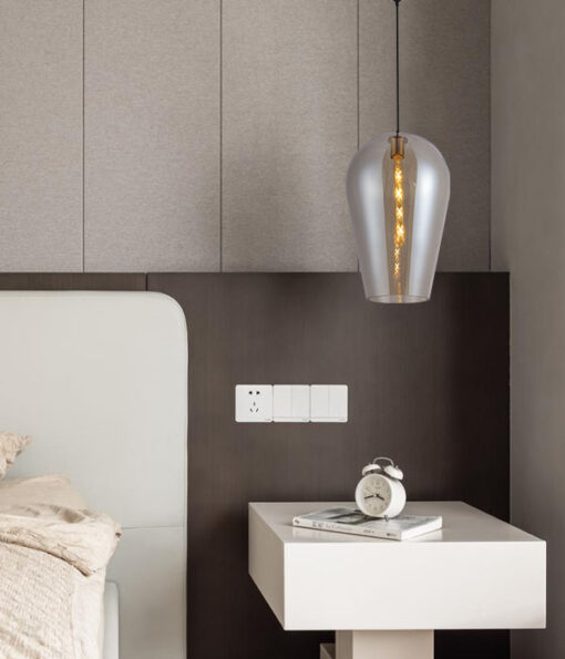 SINGLE MODERN GLASS PENDANT LAMP - Image 2