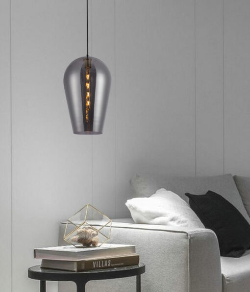 SINGLE MODERN GLASS PENDANT LAMP - Image 5