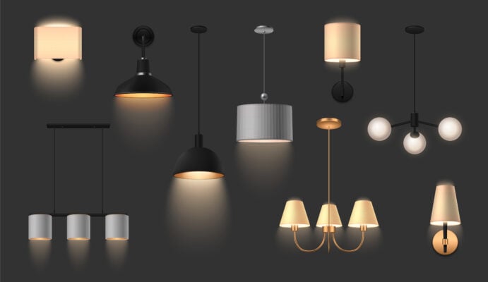 types of lighting fixtures